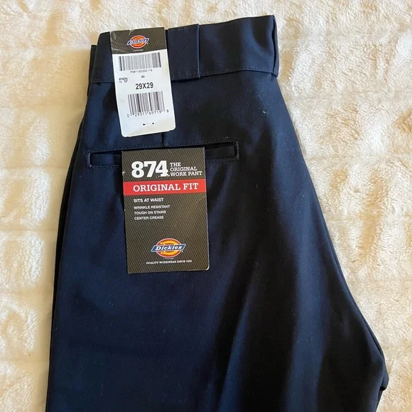 NWT Men’s Dickie’s Original 874 Pant Dark Navy - Picture 4 of 9